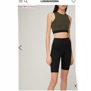 Ernest Leoty - Biker Shorts - Black - Size Small - High Quality - NWT